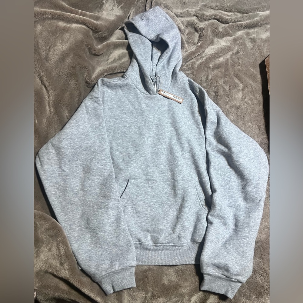 Skims gray fleece hoodie
